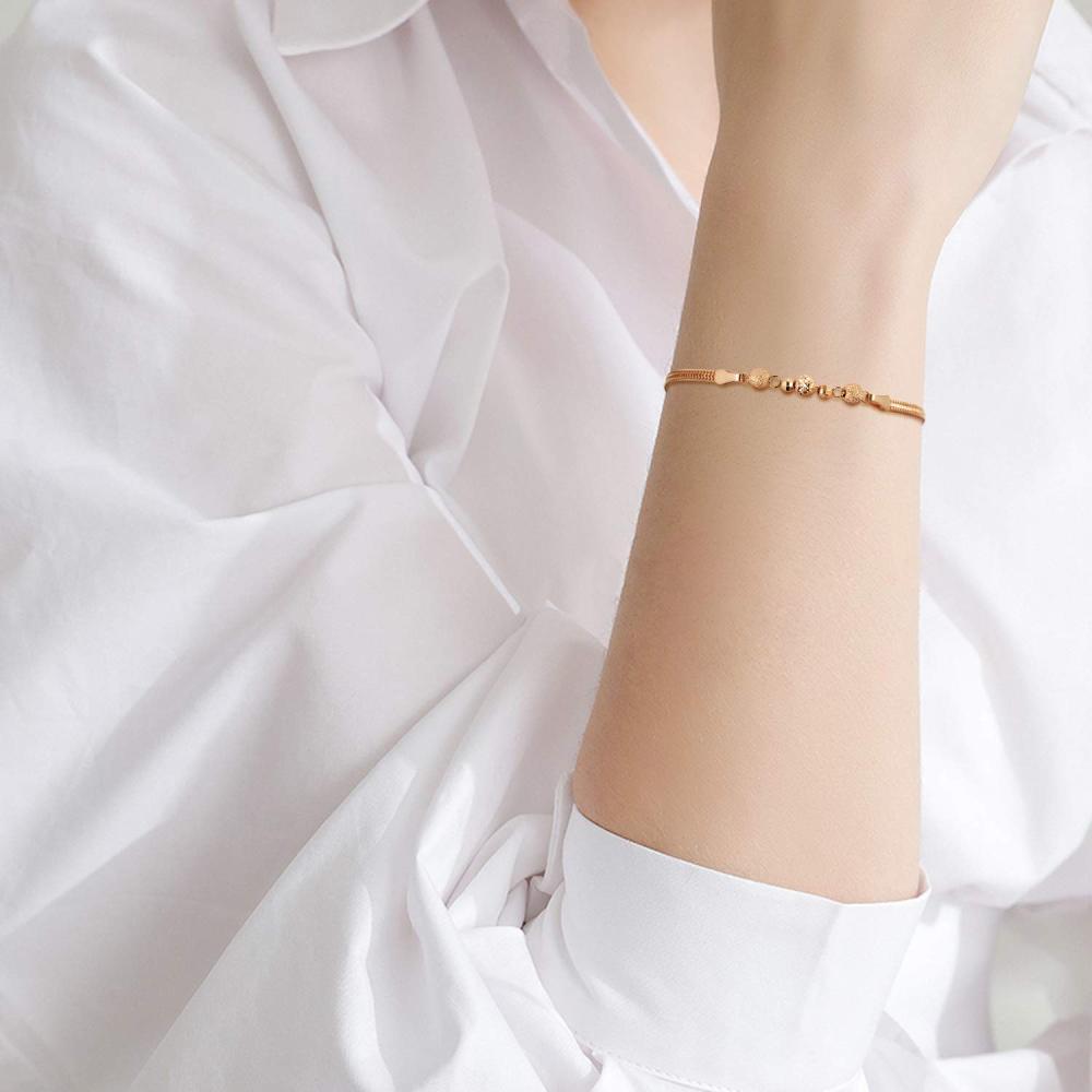 Armband mit Perlenanhänger aus 10K Rose Gold-2