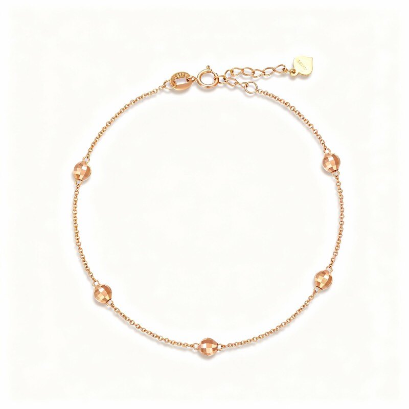 18K Roségoldenes Perlenarmband-1