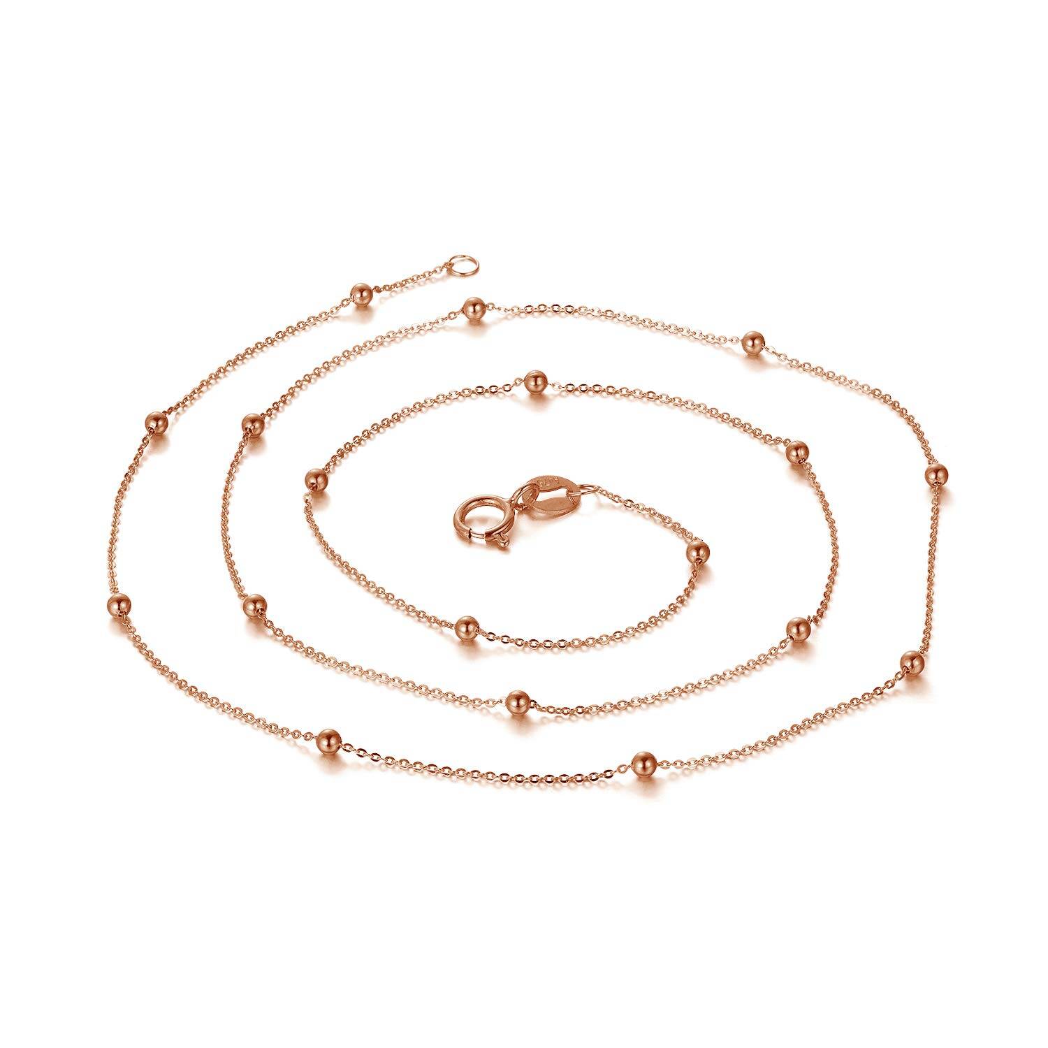 18K Rose Gold Bead … - image