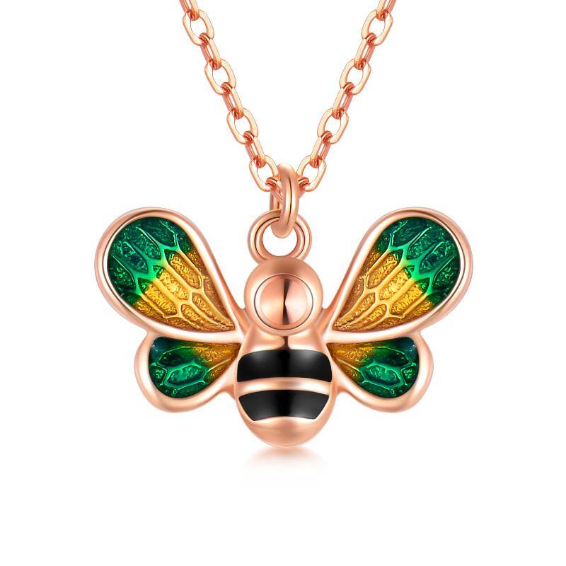 18K Rose Gold Bees … - image