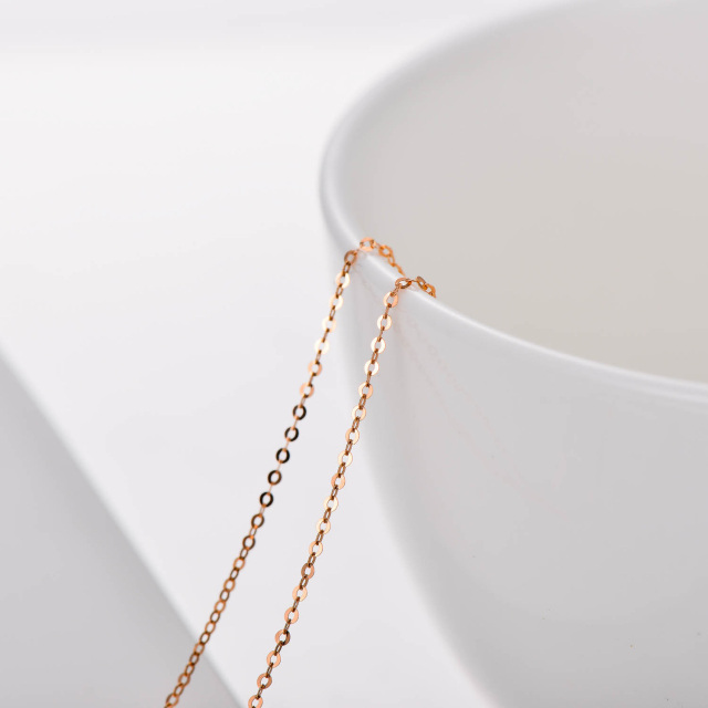 18 Karat Roségold-Kette mit Ankerkette-3