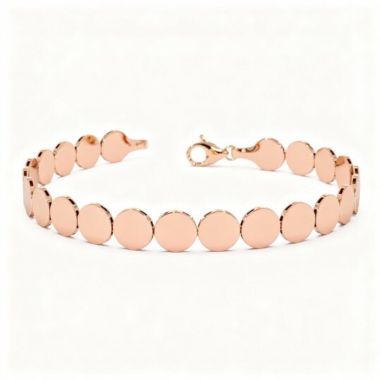 10K Rose Gold Chain Bracelet