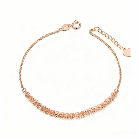 10K Rose Gold Chain Bracelet