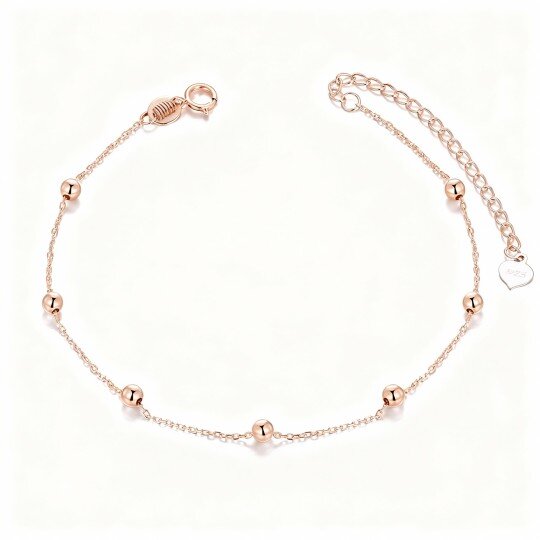 10K Rose Gold Couple & Grandmother & Mother Single Chain Anklet