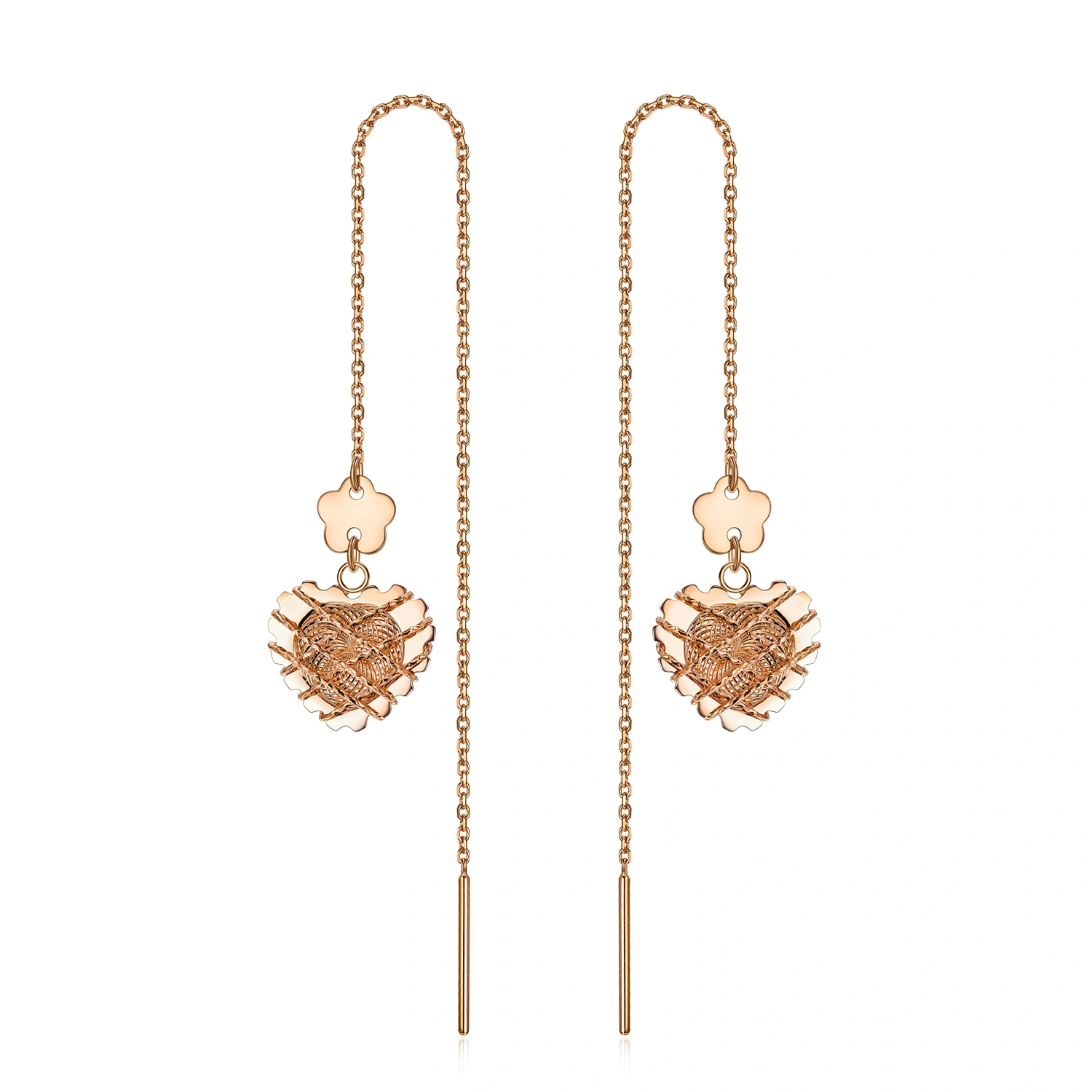 18K Rose Gold Heart… - image