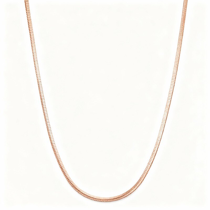 Collier à chevrons en or rose 18 carats-1