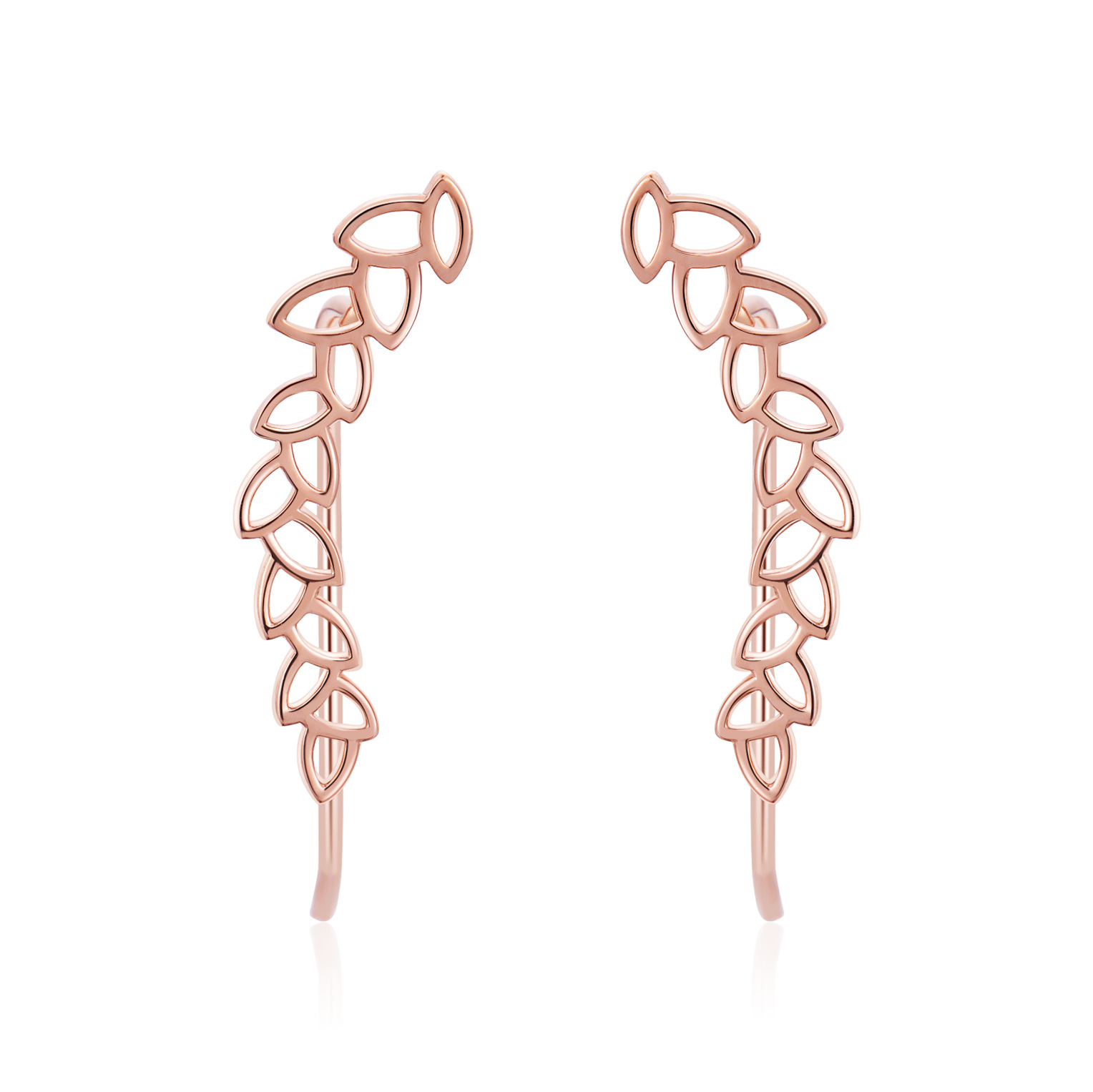18K Rose Gold Leave… - image