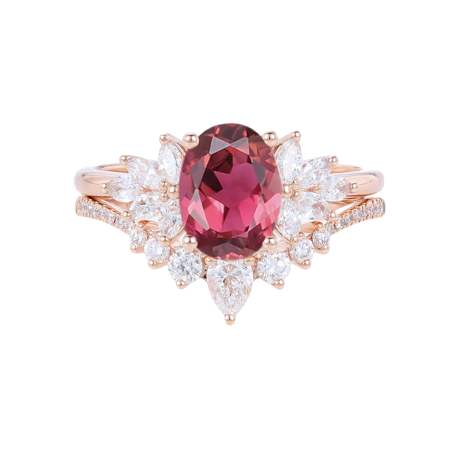 18K Rose Gold Moiss… - image