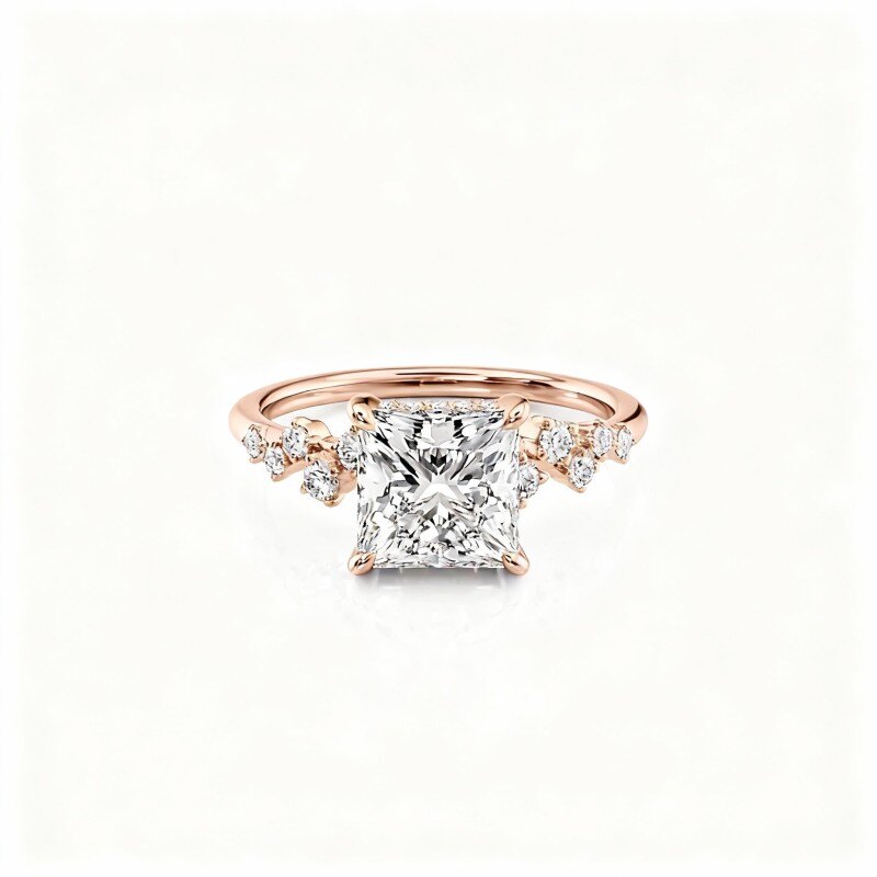 10Kローズゴールドモアッサナイトリング-1