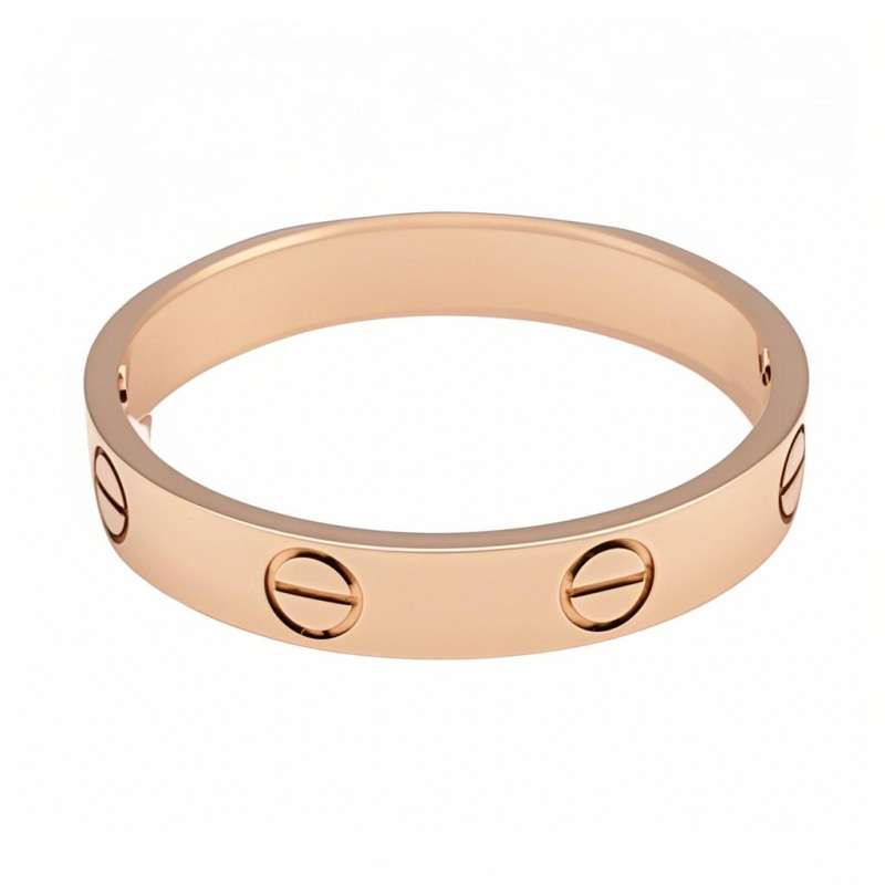 Anillo redondo con grabado personalizado de oro rosa de 14 quilates para mujer y hombre-1