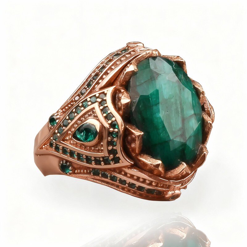 Pierścionek z różowego złota 18K dla mężczyzn-1