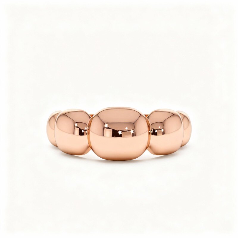 Bague en or rose 18 carats-1