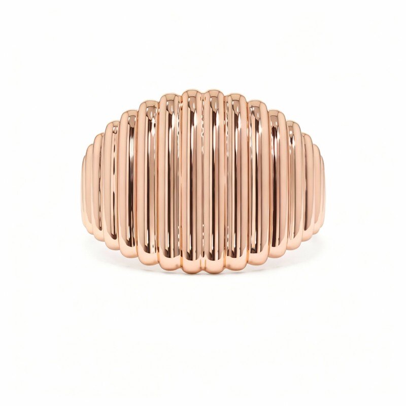 Bague en or rose 14 carats-1