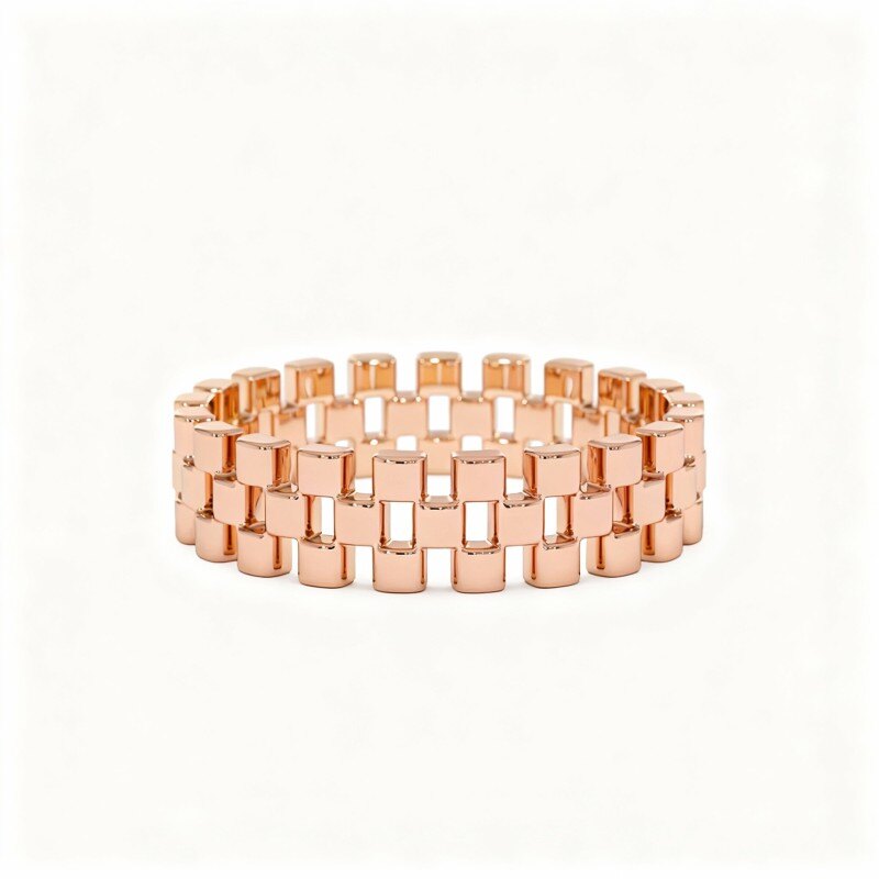 Bague en or rose 18 carats-1