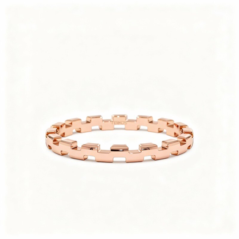 Bague en or rose 18 carats-1