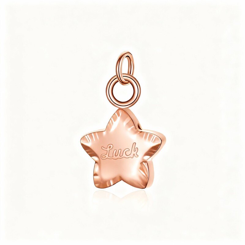 Zawieszki w kształcie gwiazdy z 14-karatowego różowego złota-1