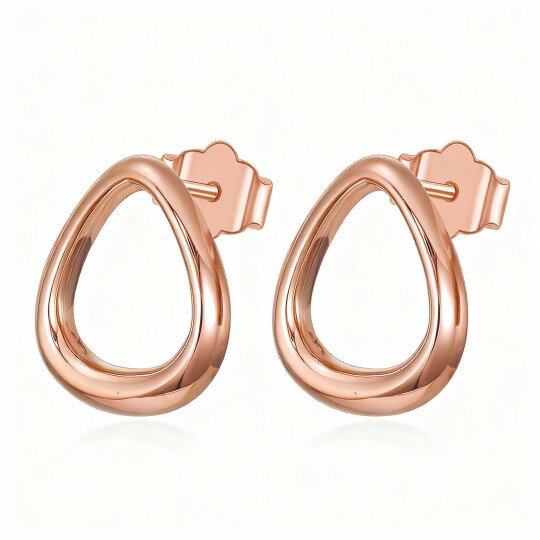 Kolczyki ze złota różowego 10K