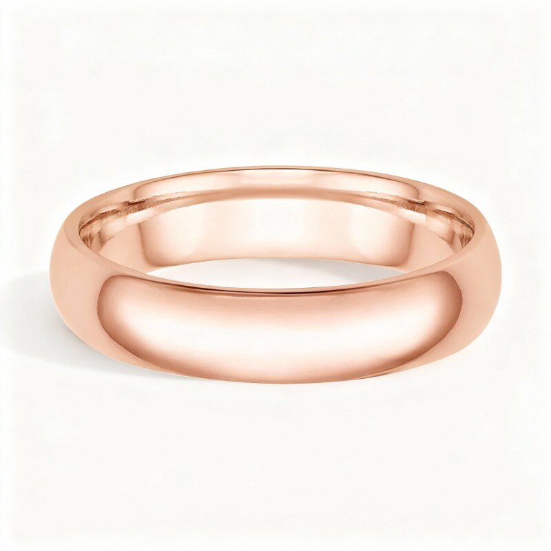 Obrączka ślubna z 18-karatowego różowego złota-1