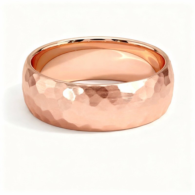 Obrączka ślubna z 14-karatowego różowego złota-1