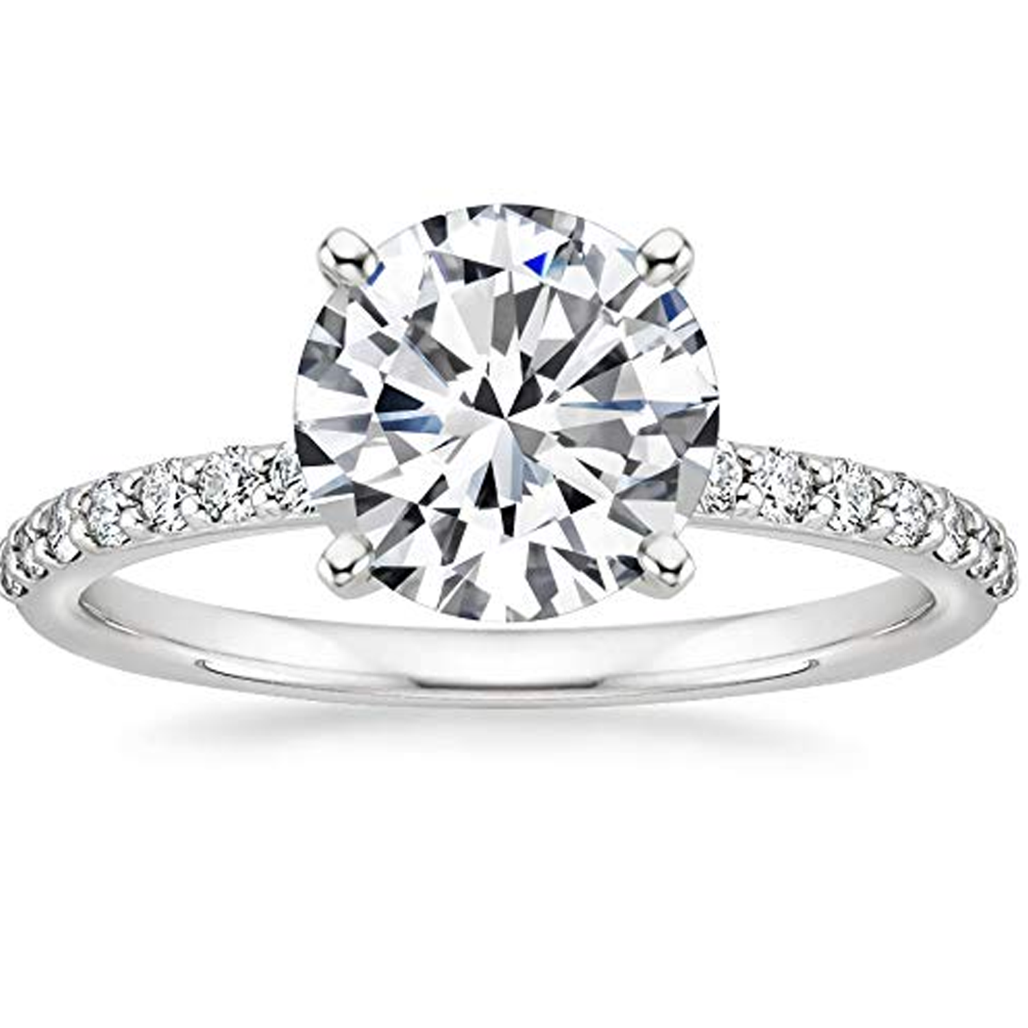 18K White Gold 2Ct … - image