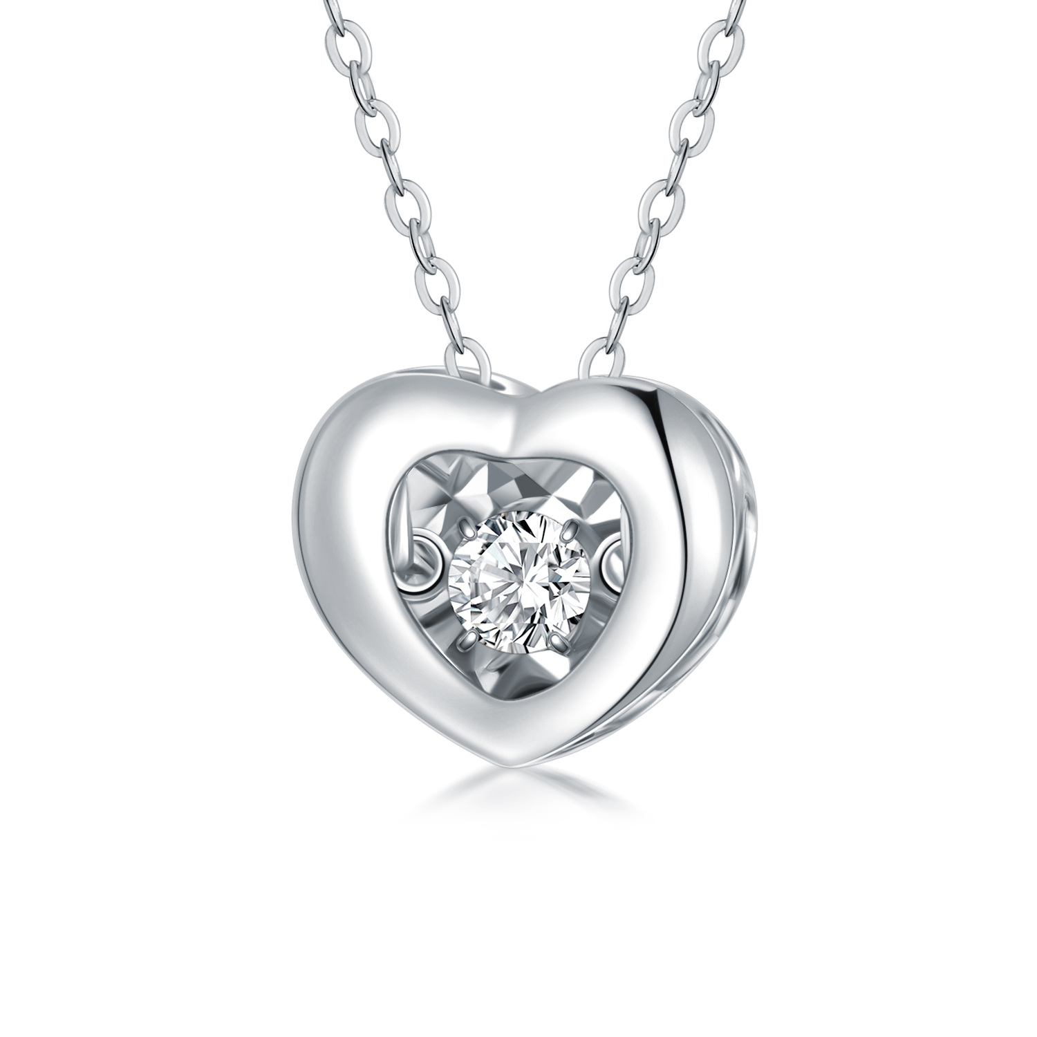 18K White Gold Circ… - image