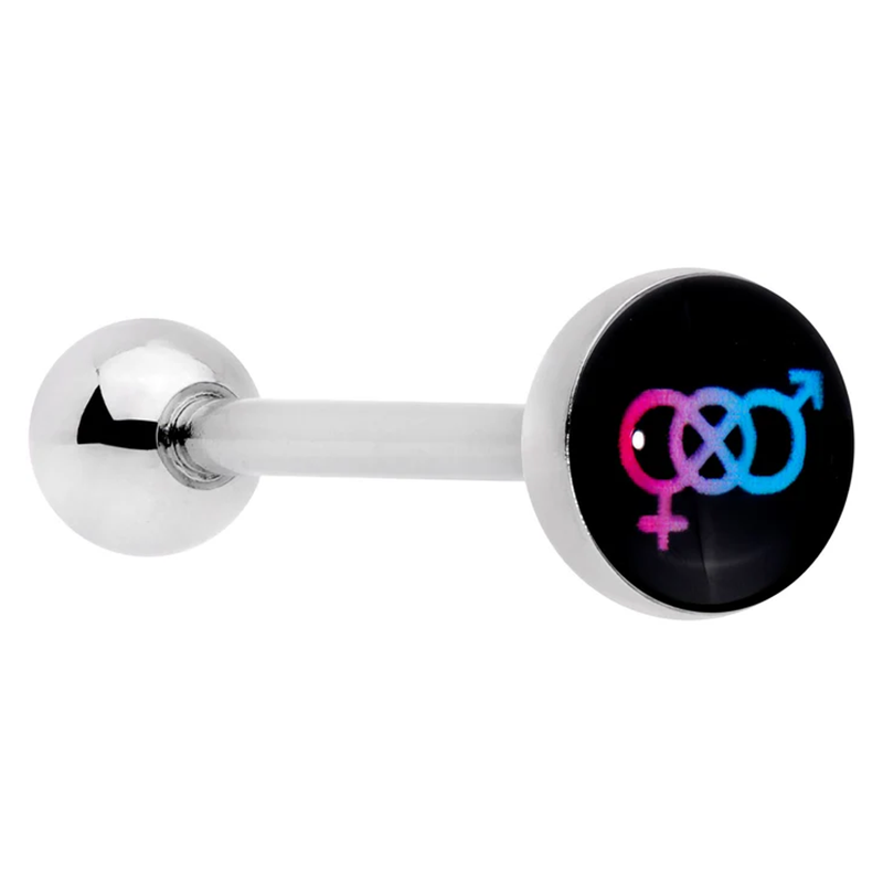 Joyas de plata de ley con forma de lengua para pareja-1