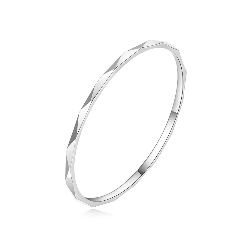 خاتم من الذهب الأبيض عيار 10 قيراط بنقش مخصص-3