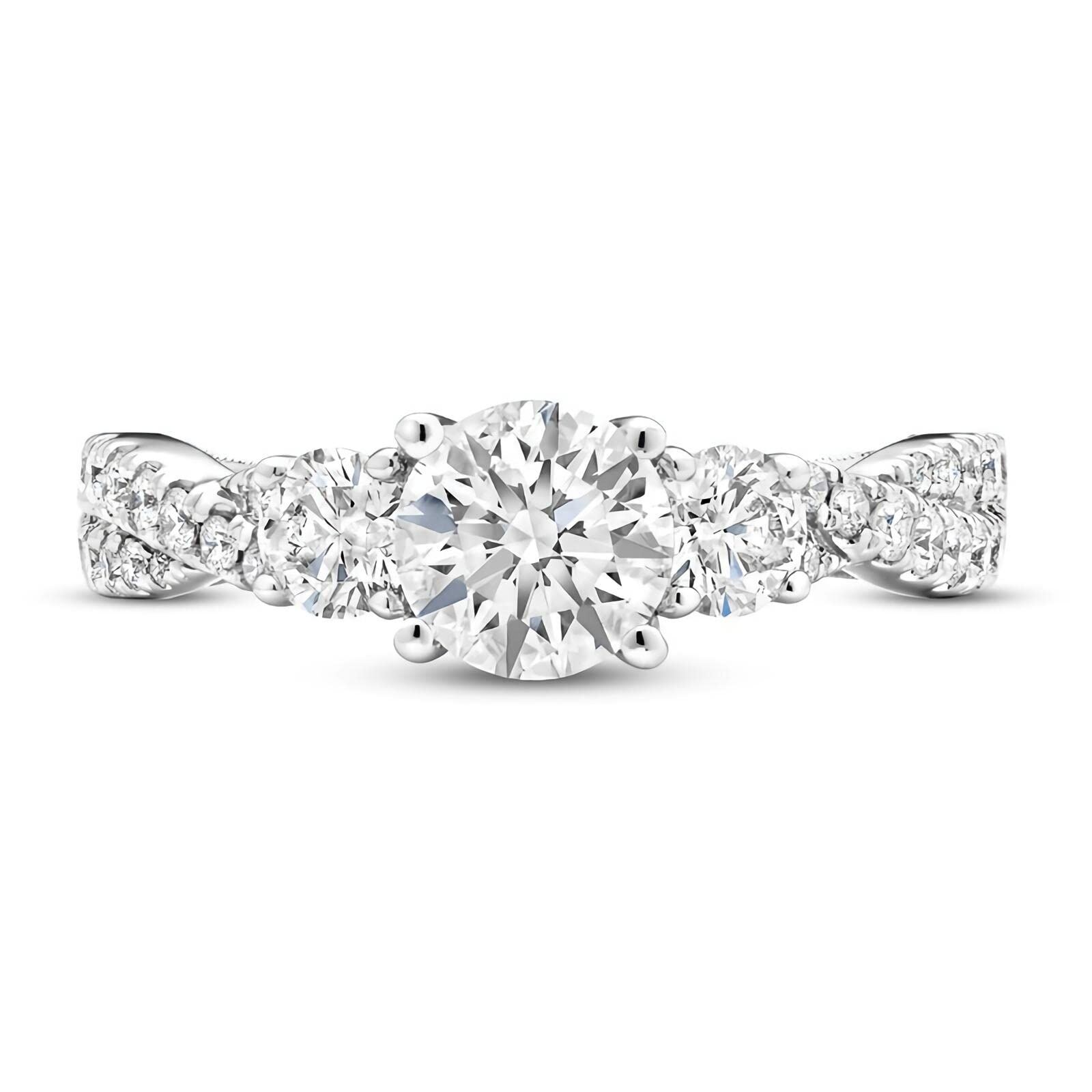 18K White Gold Roun… - image