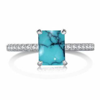 Sterling Silver Turquoise Ring-14