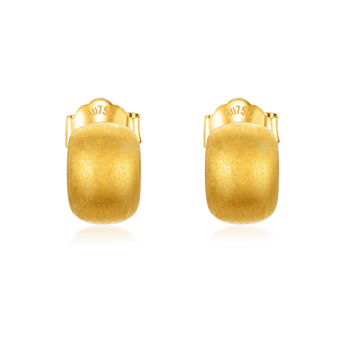 10K Gold Couple Stud Earrings-1