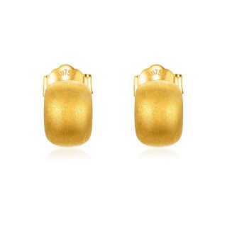 10K Gold Couple Stud Earrings-59