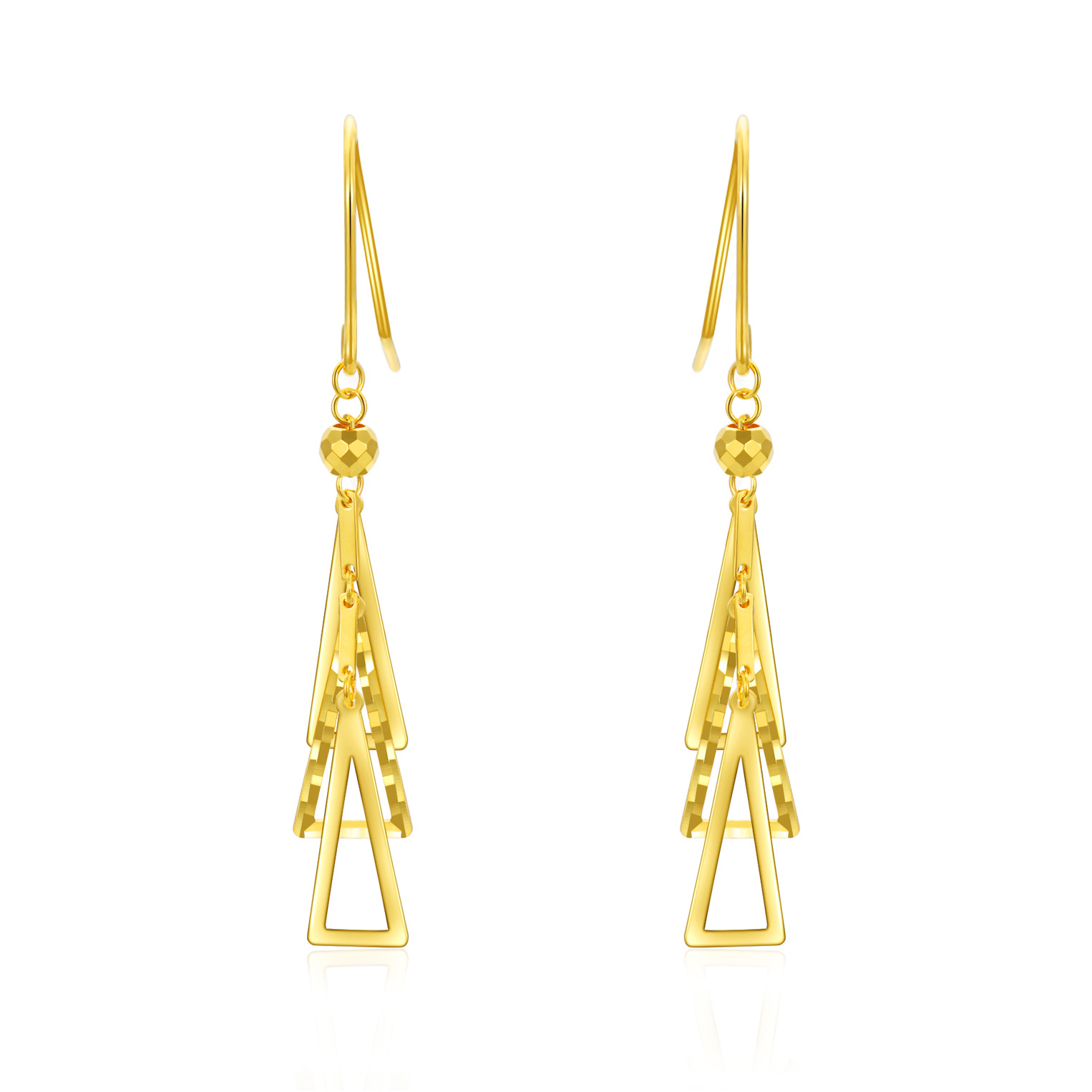 18K Gold Triangle D… - image