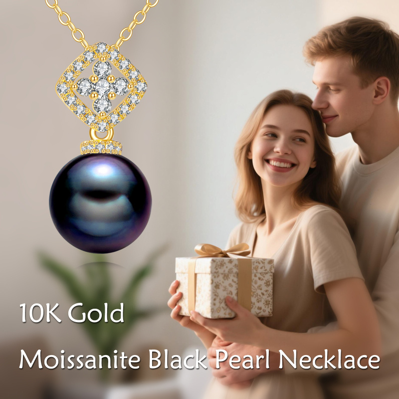 14K Gold 9mm Pearl Pendant Necklace-6