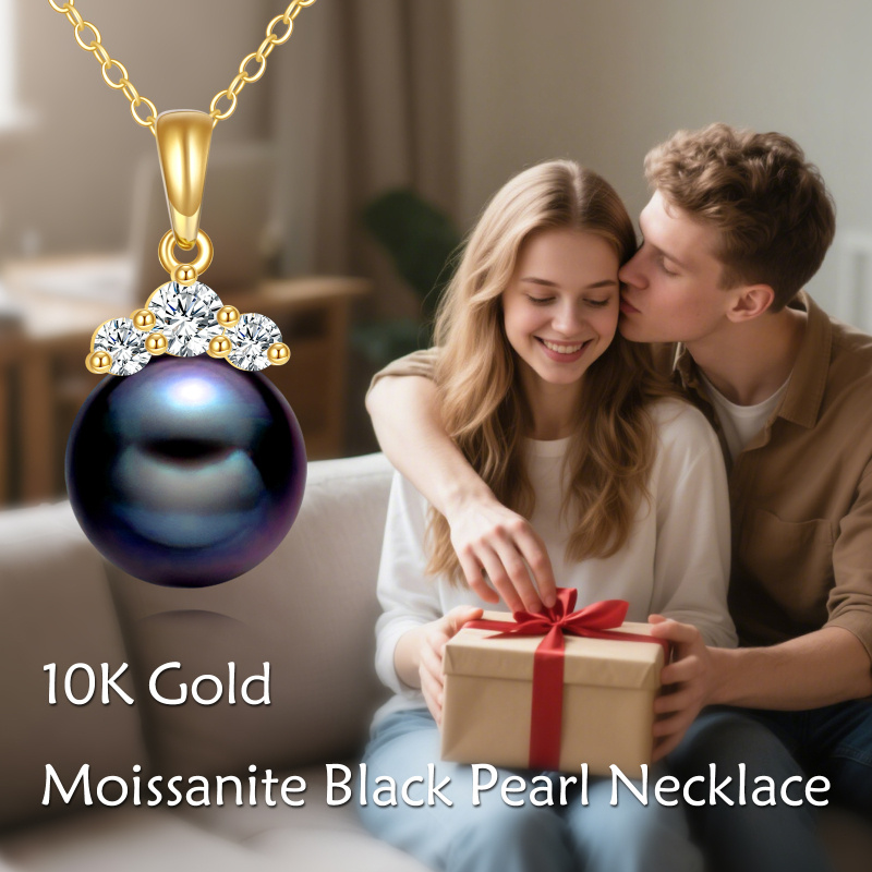14K Gold 9mm Pearl Pendant Necklace-6