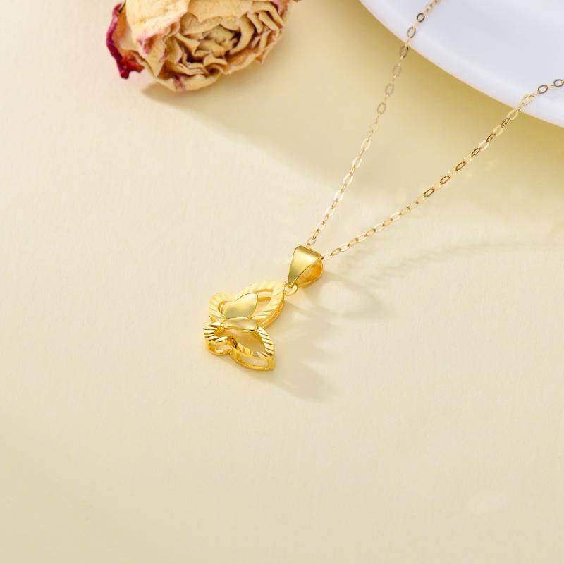 Collar Colgante Mariposa Oro 18K-4