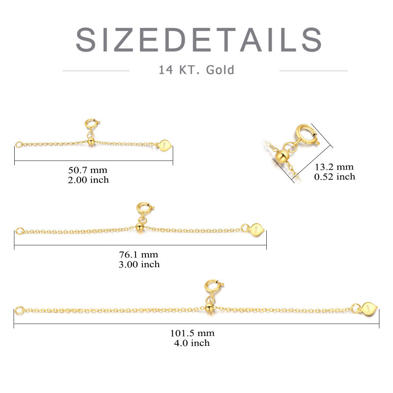14K Gold Cable Chain Necklace-6