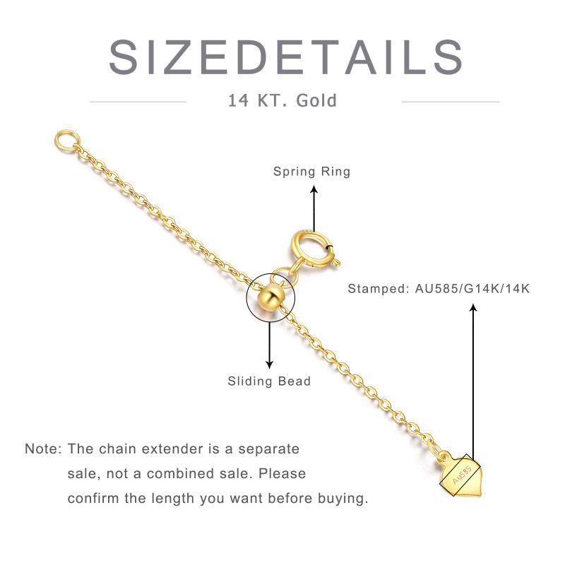 14K Gold Cable Chain Necklace-5