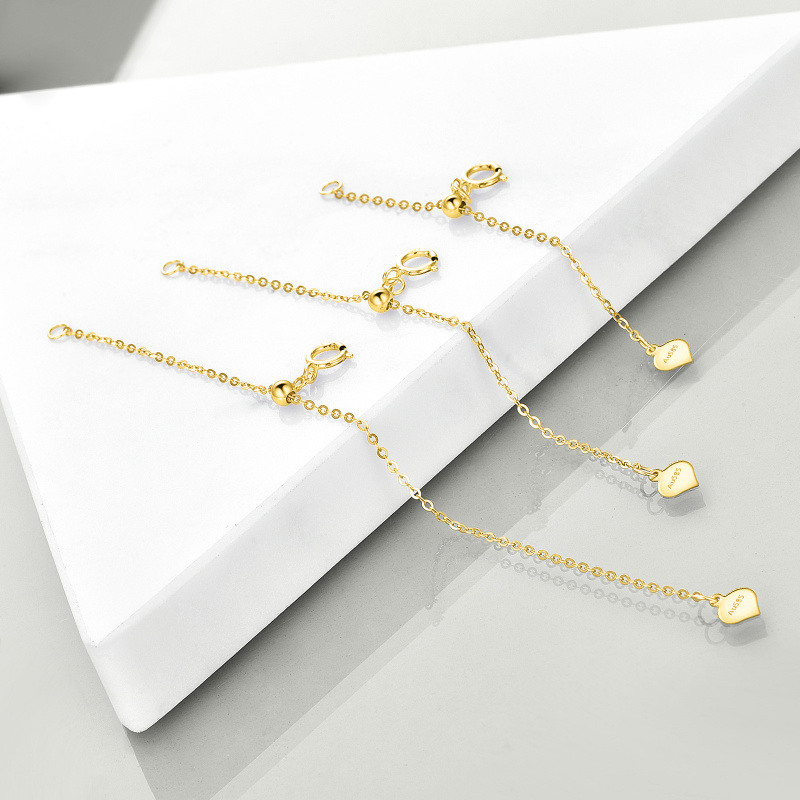 14K Gold Cable Chain Necklace-4