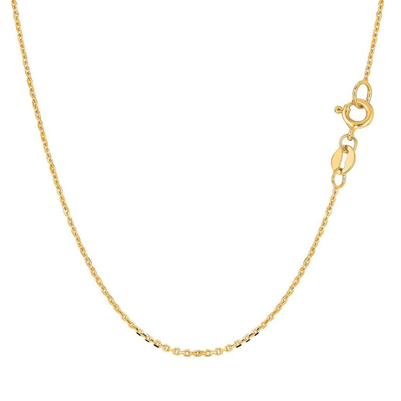 Collar de cadena de cable en Oro 14K-3