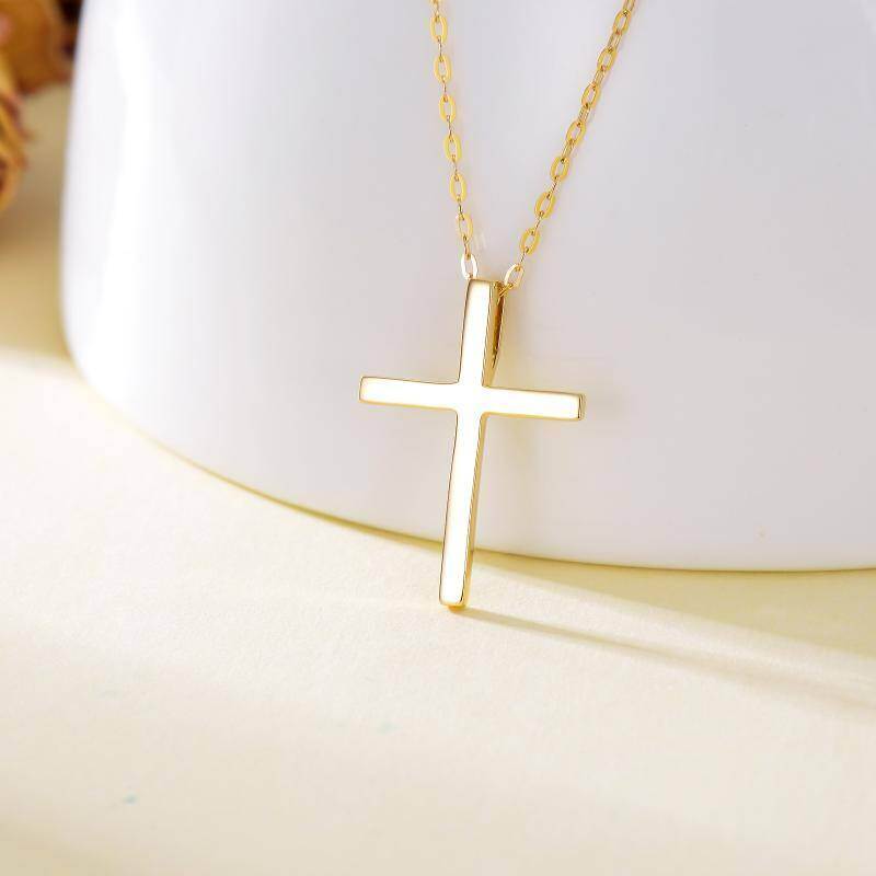 Collar Cruz de Oro 14K-3