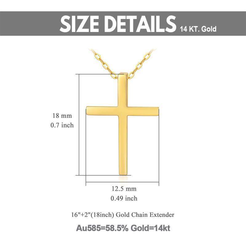 Collar Cruz de Oro 14K-6