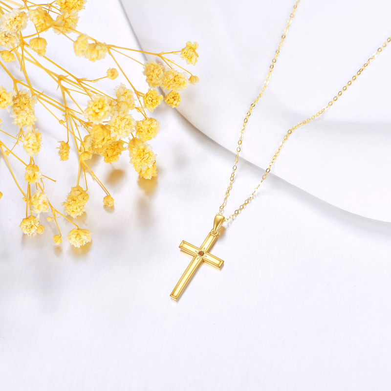 Collier pendentif en or 14K-3