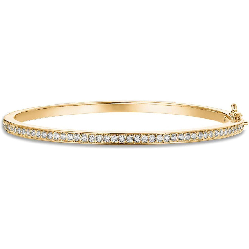 Bracelet jonc tennis classique Love en or 18 carats et zirconiums cubiques-1