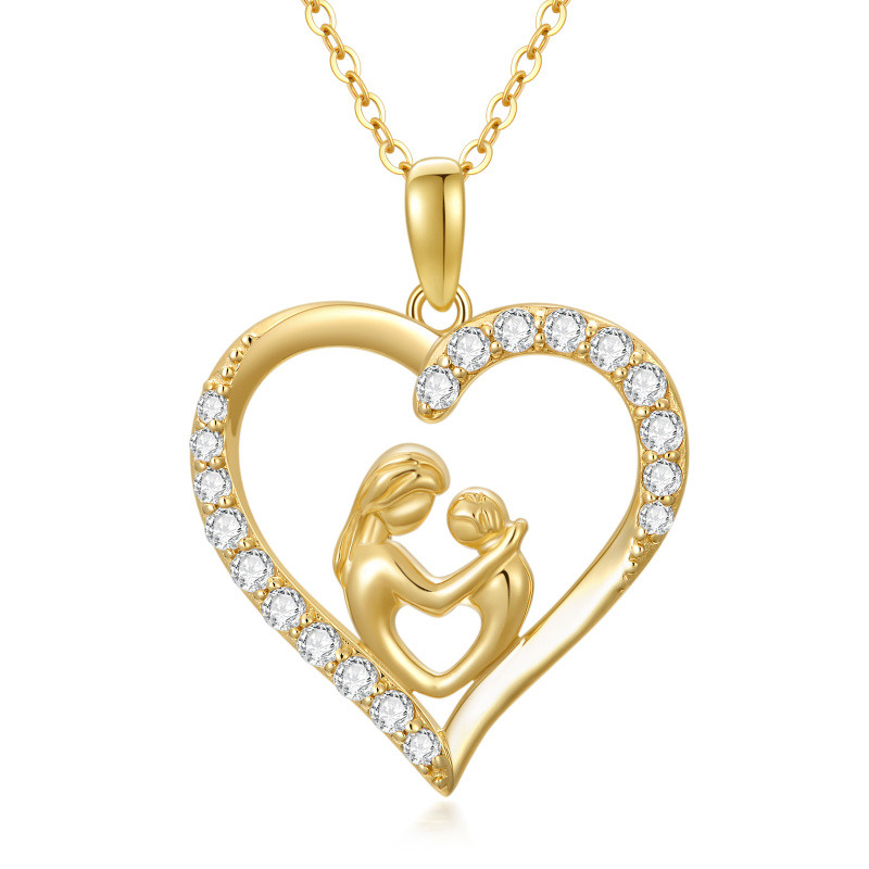 Collar con colgante de corazón 