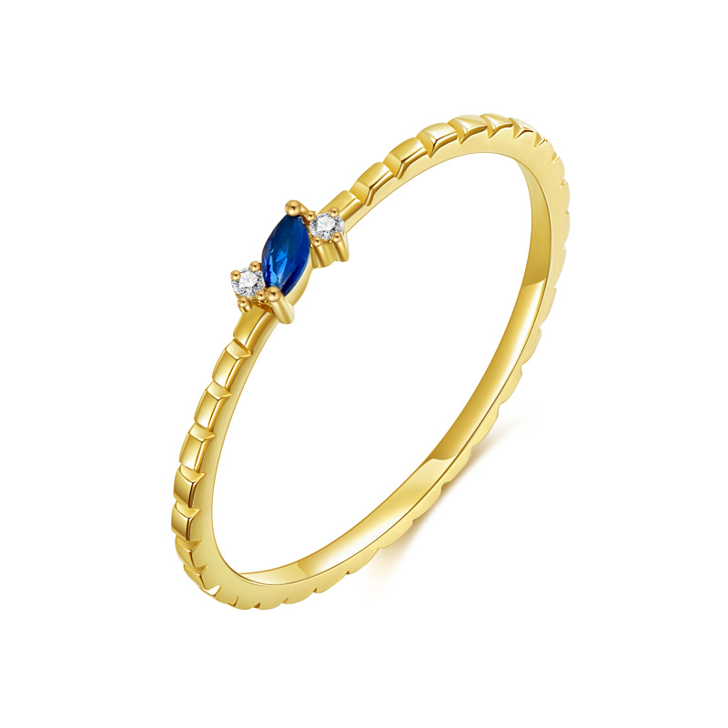 10K Gold Cubic Zirconia Ring-1