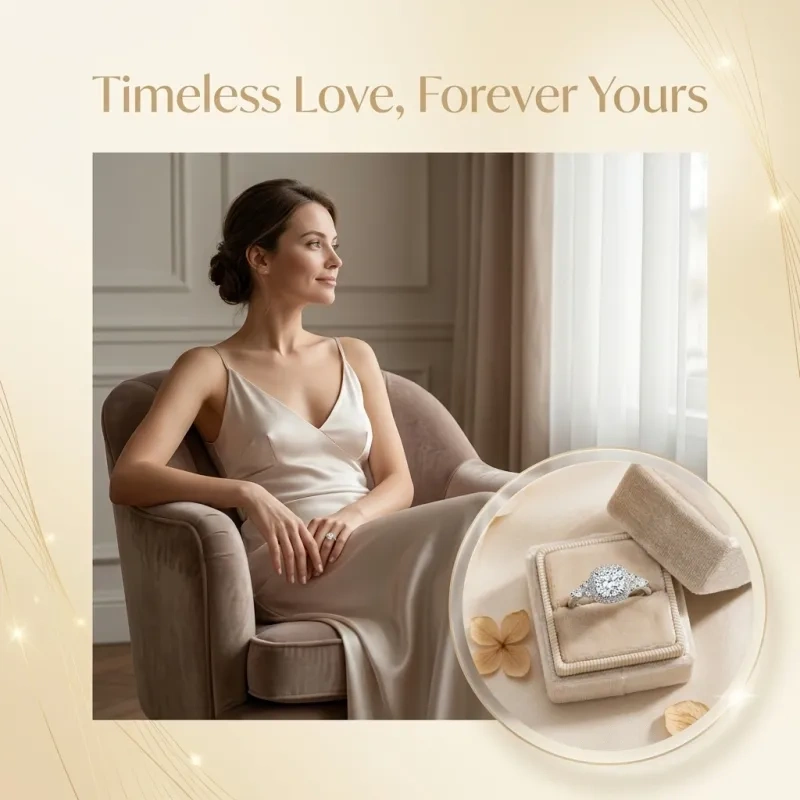 10K Gold Cushion Cut Lab-Grown Diamond Custom Halo Sidestone Engagement Ring-4
