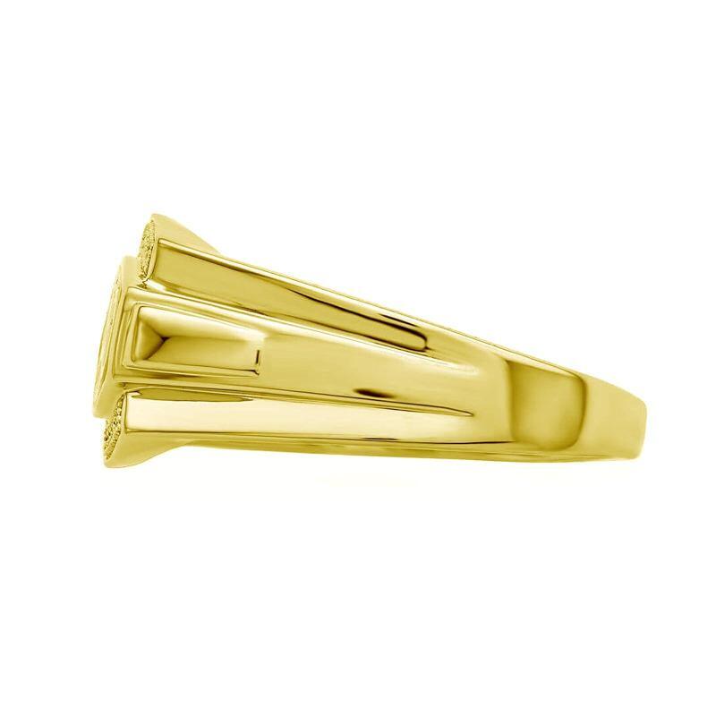 14K Gold Engravable & Father & Daughter & Father & Son & Father Signet Ring for Men-4