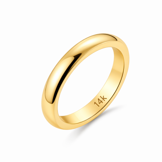 Anillo de minimalismo en oro de 14 quilates