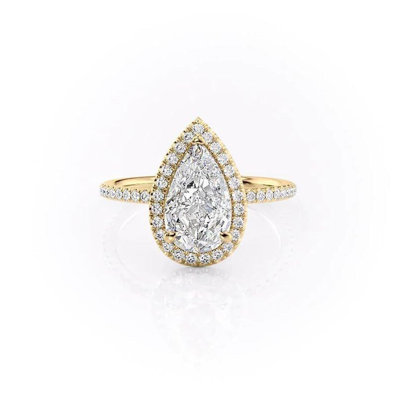 10K Gold Moissanite Engagement Ring-1