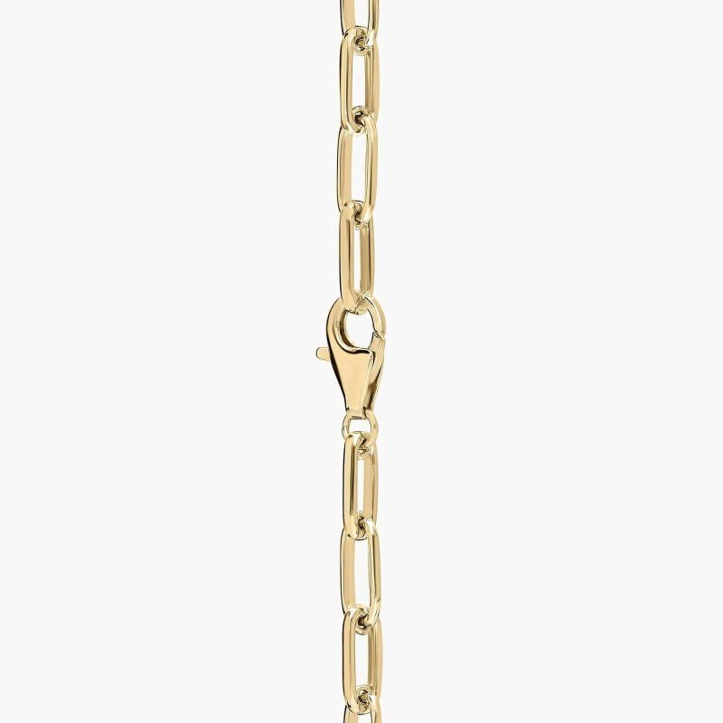 Bracelet-pince à papier en or 18K avec moissanite-2